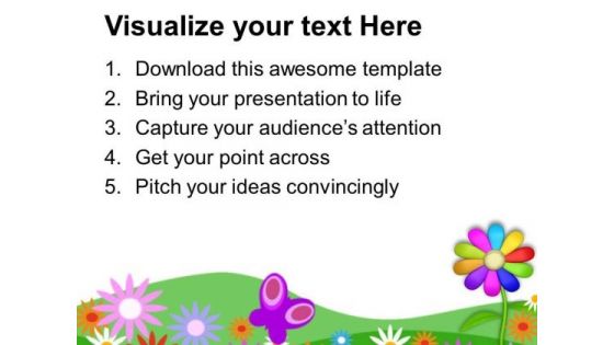 Beautiful Green Background For Happiness Theme PowerPoint Templates Ppt Backgrounds For Slides 0613