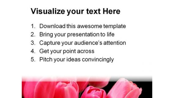 Beautiful Tulips Beauty PowerPoint Templates And PowerPoint Backgrounds 0311
