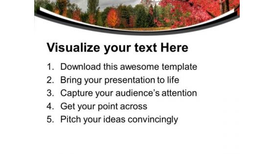 Beauty Of Nature With Autumn Background PowerPoint Templates Ppt Backgrounds For Slides 0613