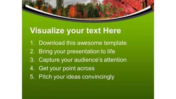 Beauty Of Nature With Autumn Background PowerPoint Templates Ppt Backgrounds For Slides 0613