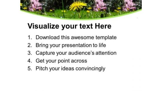 Beauty Of Nature With Flowers PowerPoint Templates Ppt Backgrounds For Slides 0513