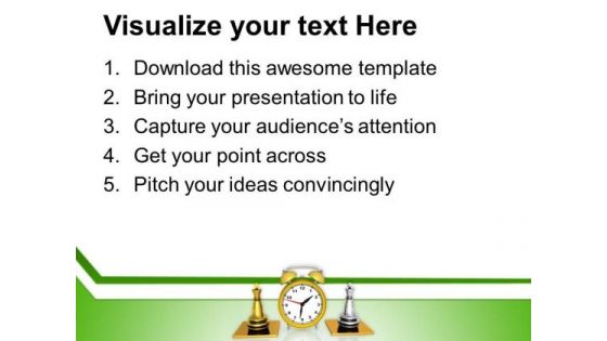 Become A King With Punctualty PowerPoint Templates Ppt Backgrounds For Slides 0413