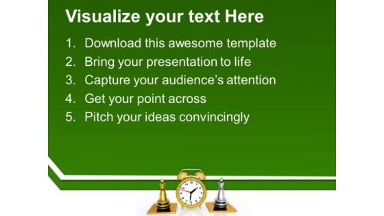 Become A King With Punctualty PowerPoint Templates Ppt Backgrounds For Slides 0413