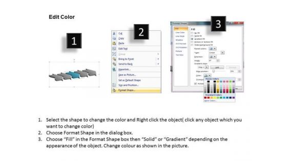 Beeline Flow Of Arrows 5 Stages Create Chart PowerPoint Slides