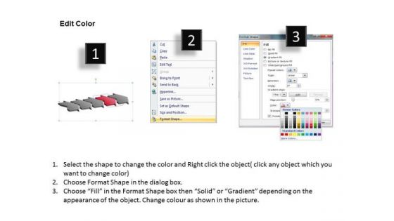 Beeline Flow Of Arrows 5 Stages Process Charts PowerPoint Slides