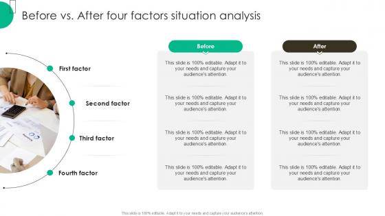 Before Vs After Four Factors Situation Analysis PPT Sample SS