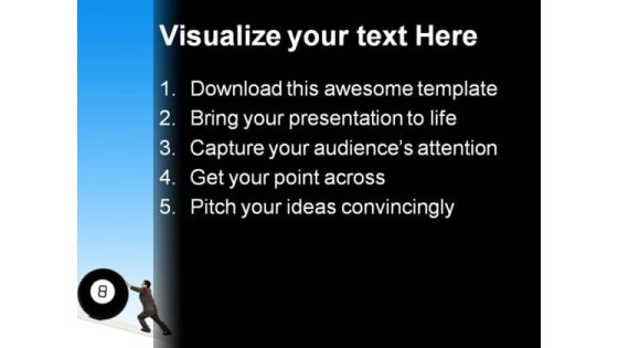 Behind The Ball Business PowerPoint Background And Template 1210