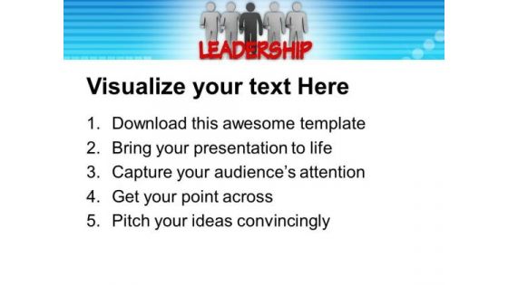 Believe In Leadership Concept PowerPoint Templates Ppt Backgrounds For Slides 0613