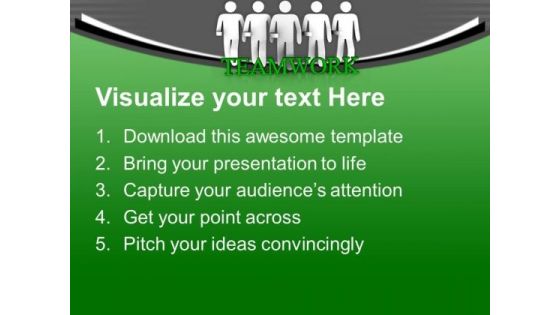 Believe In Team Efforts For Financial Growth PowerPoint Templates Ppt Backgrounds For Slides 0713