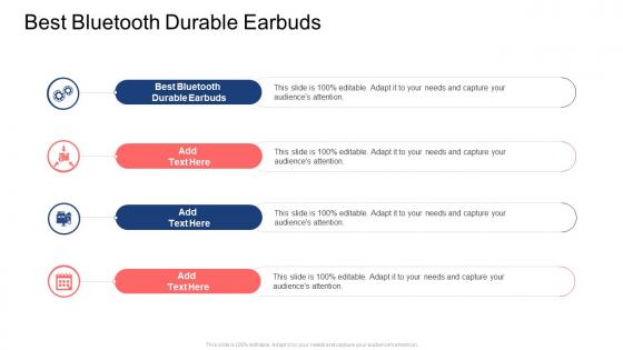 Best Bluetooth Durable Earbuds In Powerpoint And Google Slides Cpb