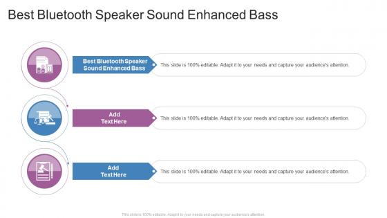 Best Bluetooth Speaker Sound Enhanced Bass In Powerpoint And Google Slides Cpb