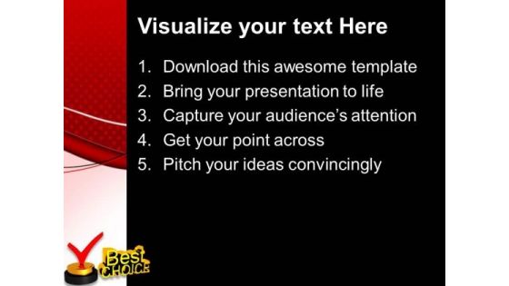 Best Choice Concept Award Finance PowerPoint Templates And PowerPoint Themes 0812