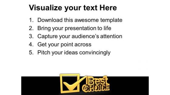 Best Choice Symbol PowerPoint Templates And PowerPoint Themes 1012