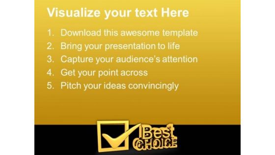 Best Choice Symbol PowerPoint Templates And PowerPoint Themes 1012