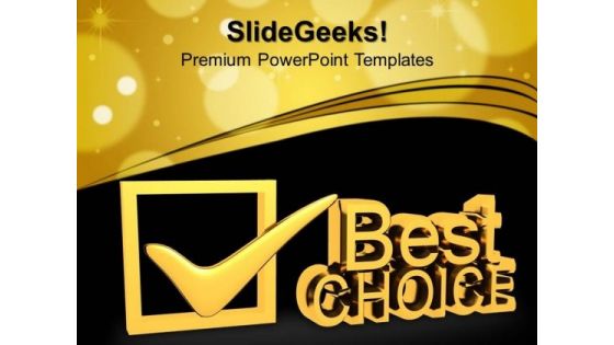 Best Choice Symbol PowerPoint Templates And PowerPoint Themes 1012
