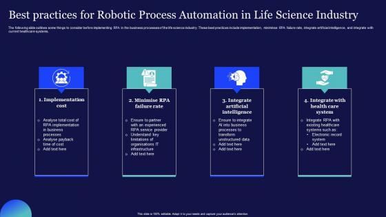 Best Practices For Robotic Process Automation In Life Science Industry Themes Pdf Best Practices For Robotic Process Automation In Life Science Industry Themes Pdf