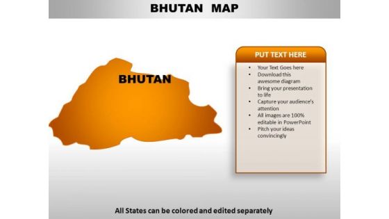 Bhutan PowerPoint Maps