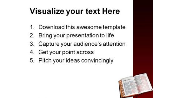 Bible A Glow Religion PowerPoint Themes And PowerPoint Slides 0211
