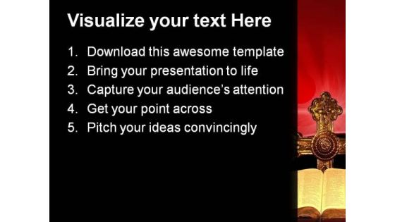 Bible And Cross Church PowerPoint Templates And PowerPoint Themes 0812