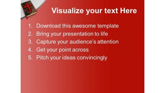 Bible Cross Christianity Spirituality PowerPoint Templates Ppt Backgrounds For Slides 0113