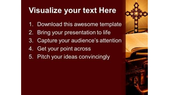 Bible Cross Church PowerPoint Templates And PowerPoint Themes 0712