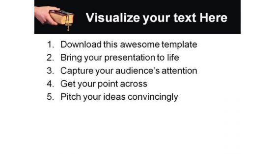 Bible With Cross Religion PowerPoint Themes And PowerPoint Slides 0211
