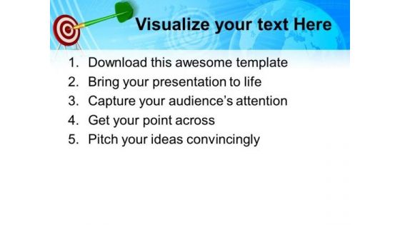 Bid Red Dart Hitting Target Business PowerPoint Templates And PowerPoint Themes 0712