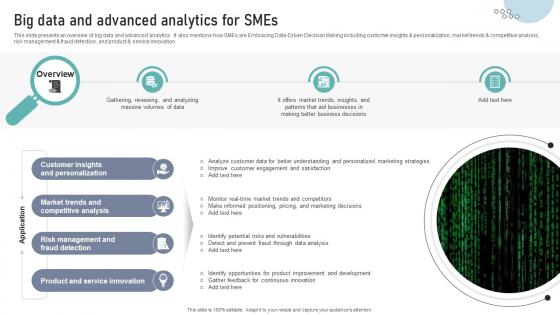 Big Data And Advanced Analytics For SMEs DT SS V Big Data And Advanced Analytics For SMEs DT SS V