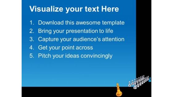Big Golden King Leadership PowerPoint Templates And PowerPoint Themes 0812