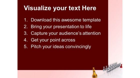 Big Golden King Leadership PowerPoint Templates And PowerPoint Themes 1012