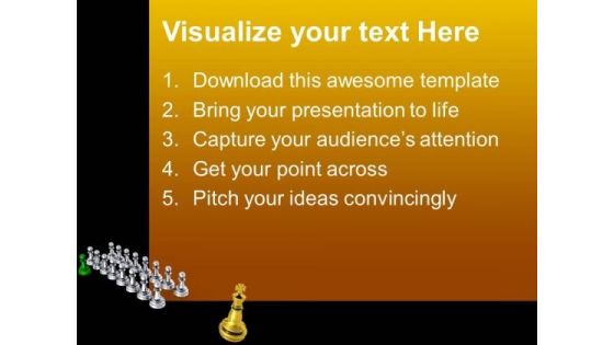 Big Golden King Teamwork PowerPoint Templates And PowerPoint Themes 0912