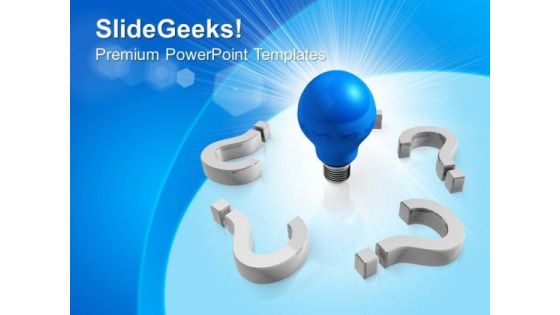 Big Idea Amongst Questions Business PowerPoint Templates And PowerPoint Themes 0712