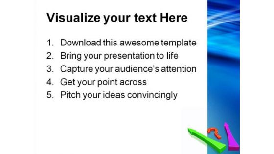 Big Question And Arrows Shapes PowerPoint Themes And PowerPoint Slides 0211