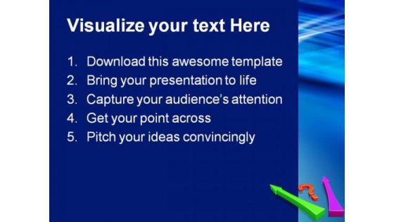 Big Question And Arrows Shapes PowerPoint Themes And PowerPoint Slides 0211