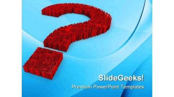 Big Question Metaphor PowerPoint Themes And PowerPoint Slides 0511