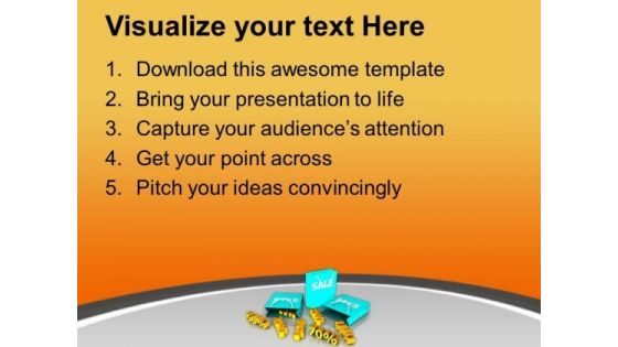 Big Sale Is On From 20 To 70 Percent PowerPoint Templates Ppt Backgrounds For Slides 0313