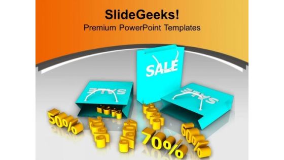 Big Sale Is On From 20 To 70 Percent PowerPoint Templates Ppt Backgrounds For Slides 0313