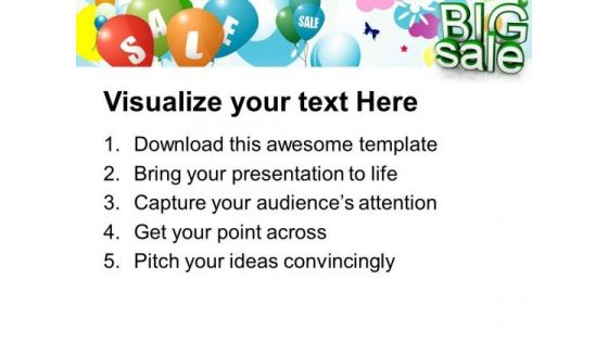 Big Summer Sale Lifestyle PowerPoint Templates And PowerPoint Themes 0812