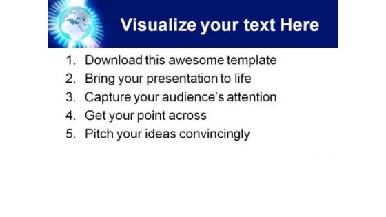 Binary Blue Earth PowerPoint Themes And PowerPoint Slides 0411