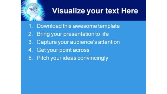 Binary Blue Earth PowerPoint Themes And PowerPoint Slides 0411