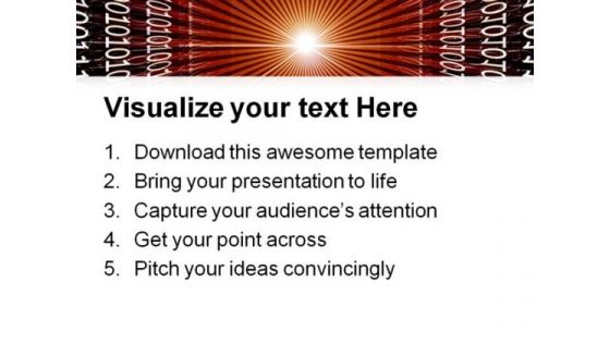 Binary Code Background Abstract PowerPoint Themes And PowerPoint Slides 0811