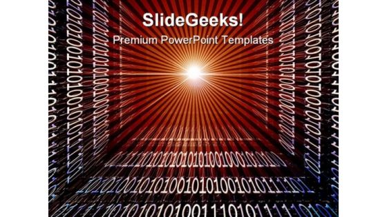 Binary Code Background Abstract PowerPoint Themes And PowerPoint Slides 0811
