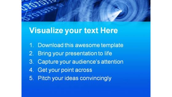 Binary Data Flow Abstract PowerPoint Templates And PowerPoint Backgrounds 0511