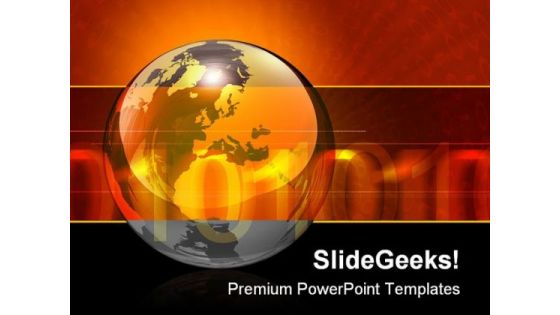 Binary Globe Banner Business Template 1010