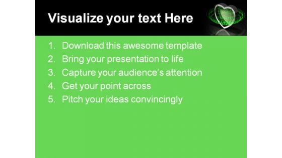 Binary Love Symbol Metaphor PowerPoint Themes And PowerPoint Slides 0511