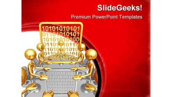 Binary Meeting Business PowerPoint Themes And PowerPoint Slides 0711