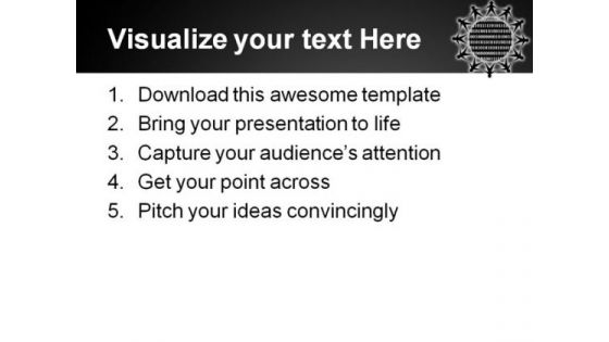 Binary People PowerPoint Template 0910