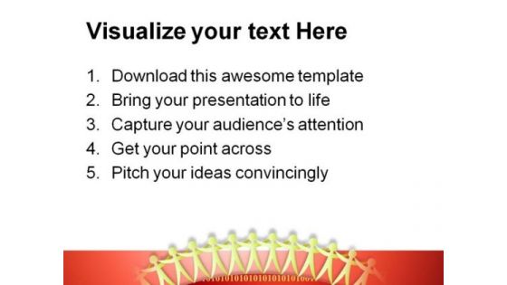 Binary Team With Code Communication PowerPoint Templates And PowerPoint Backgrounds 0511