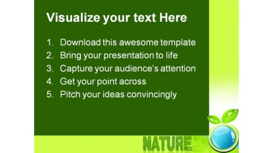 Bio Nature Global PowerPoint Templates And PowerPoint Backgrounds 0511