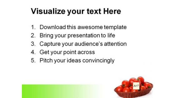 Bio Tomatoes Science PowerPoint Themes And PowerPoint Slides 0411